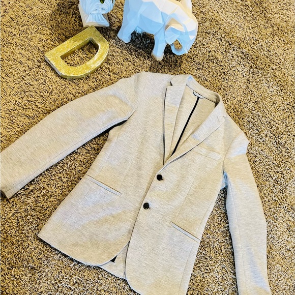 ZARA TEXTURED WEAVE BLAZER - Picture 1 of 5